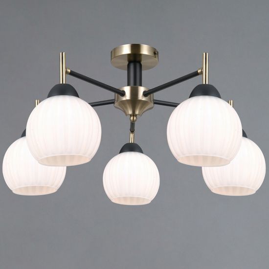 IL0579-5CSQ-25 BK AB TRENTO светильник потолочный