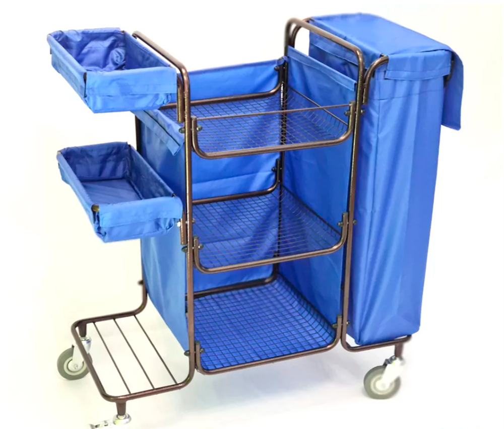 Тележка для горничной, синий мешок