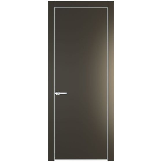 Фото межкомнатной двери эмаль Profil Doors 1PE перламутр бронза глухая кромка матовая