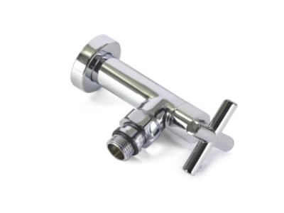 Кран угловой  для  П/С  Крест. 1/2M*1/2M "TIM"