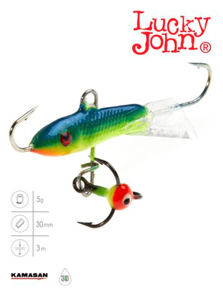 Балансир LUCKY JOHN Classic №3 (+тройник), цвет 29, арт. 81301-29