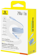 Кабель Baseus USB TypeC (M) голубой