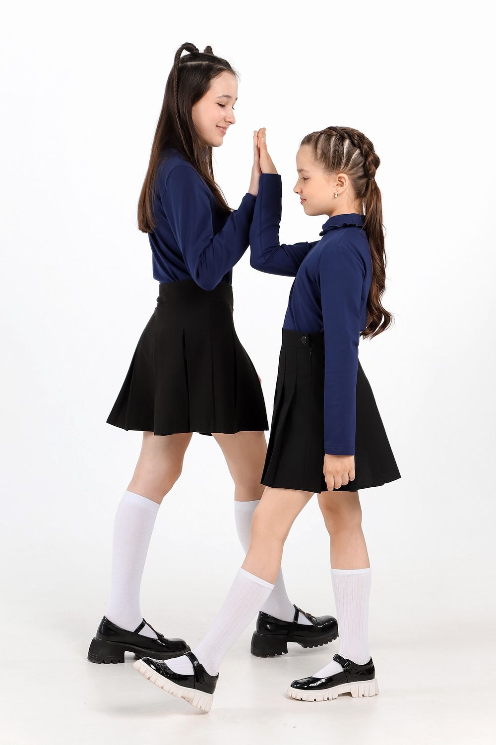 Джемпер для девочки Скул-3 Виотекс ТЁМНО-СИНИЙ