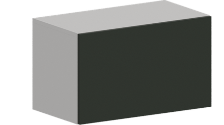 Кухня Модуль ШВГ 600 Белый / Насыщенно-зеленый