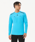 Футболка судейская с длинным рукавом DIVISION PerFormDRY Referee LS Tee, голубой