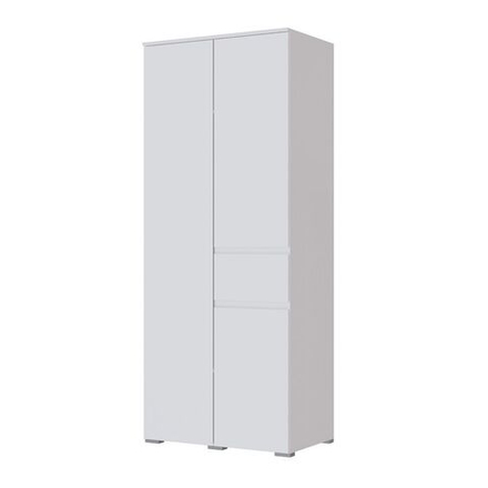 Шкаф Micon Плейона, распашной, 2-створчатый, с ящиком, белый