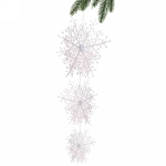 Украшение новогоднее «Снежинки ажурные» d32*d24*d16 см