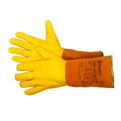 Краги Gward Argon Welder PRO, из спилка, с перчаткой из желтой кожи