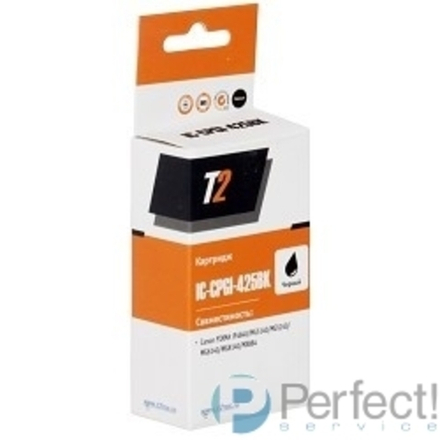 T2 PGI-425BK Картридж (IC-CPGI-425BK) для Canon PIXMA  iP4840/iP4940, черный с чипом