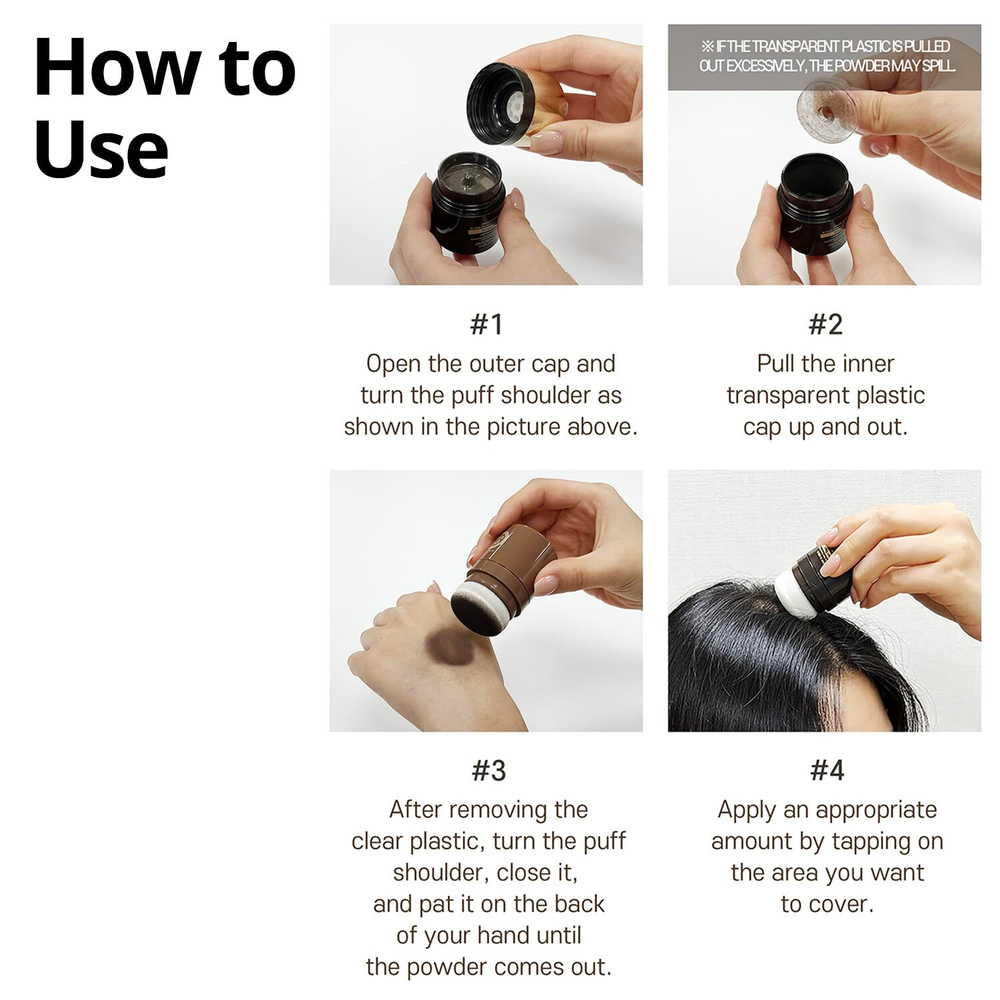 Пудра для окрашивания корней волос Daeng Gi Meo Ri - Ki Gold Quick Hair Cover Cushion