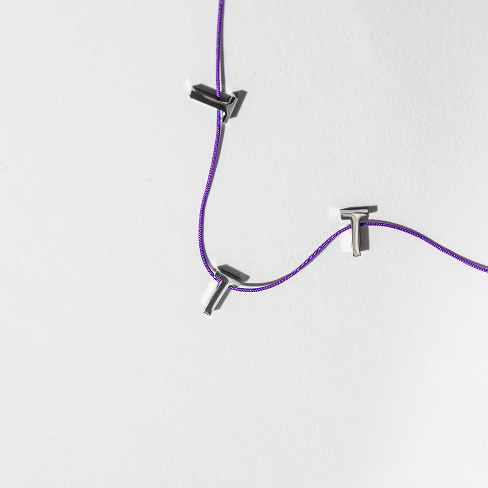 Подвеска в форме буквы "T", 8мм, сталь