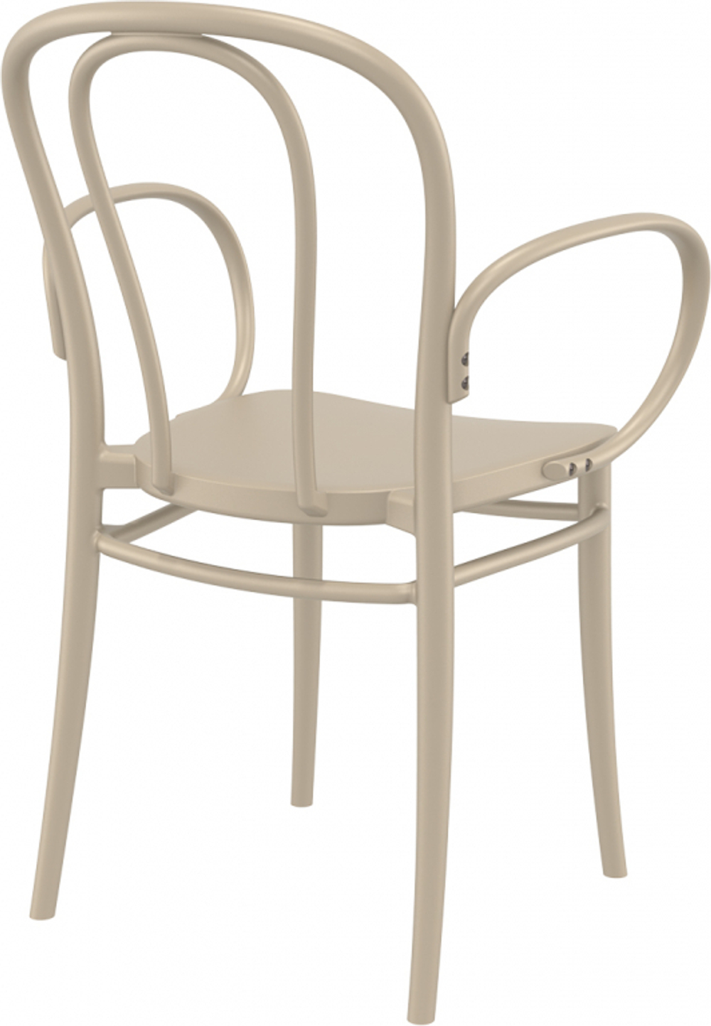 Кресло пластиковое Siesta Contract Victor XL, бежевый