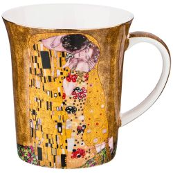 КРУЖКА LEFARD "ПОЦЕЛУЙ" (Г. КЛИМТ) 420 МЛ ЗОЛОТАЯ (КОР=36ШТ.)