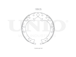 Колодки тормозные бараб. задние UNIO BRP-10042