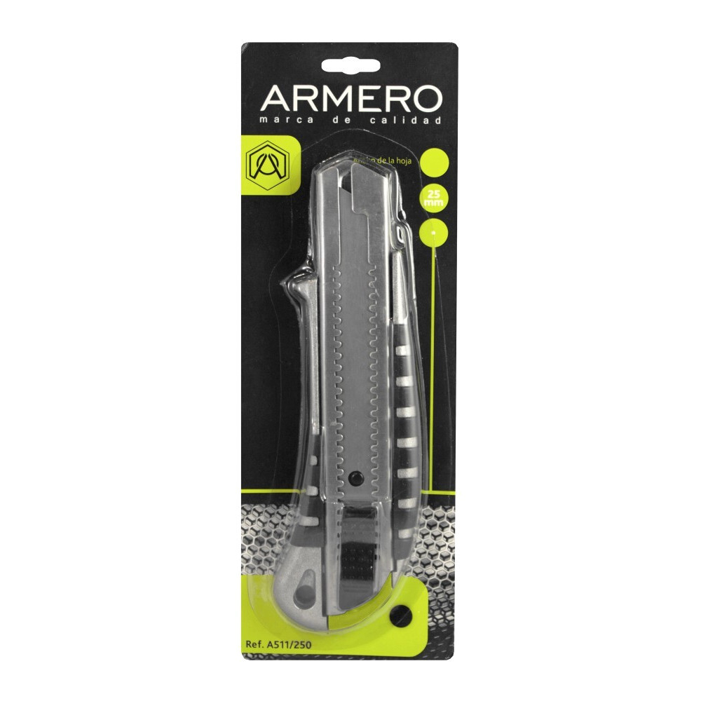 Нож ARMERO лезвие 25мм стальной     A511/250