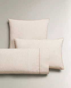 ZARA HOME ДЕТСКАЯ НАВОЛОЧКА В ПОЛОСКУ, РОЗОВЫЙ