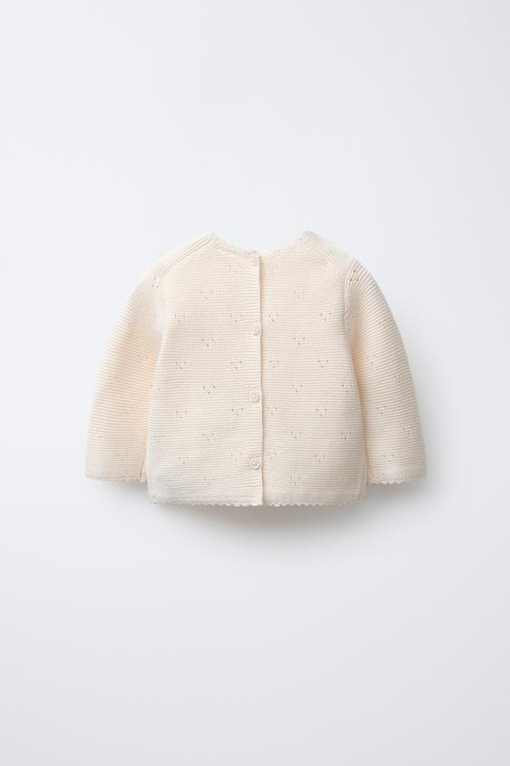 ZARA ВЯЗАНЫЙ ДЖЕМПЕР С ЦВЕТОЧНОЙ ВЫШИВКОЙ, СЛОНОВАЯ КОСТЬ