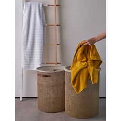 Корзина для хранения Sustainable collection, Ø37х52 см, бежевая
