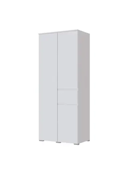 Шкаф распашной Плейона 2-х створчатый белый