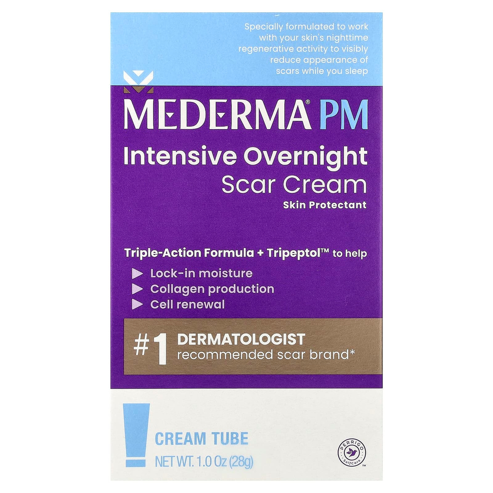 Mederma, PM, интенсивный ночной крем от шрамов, 28 г (1 унция)