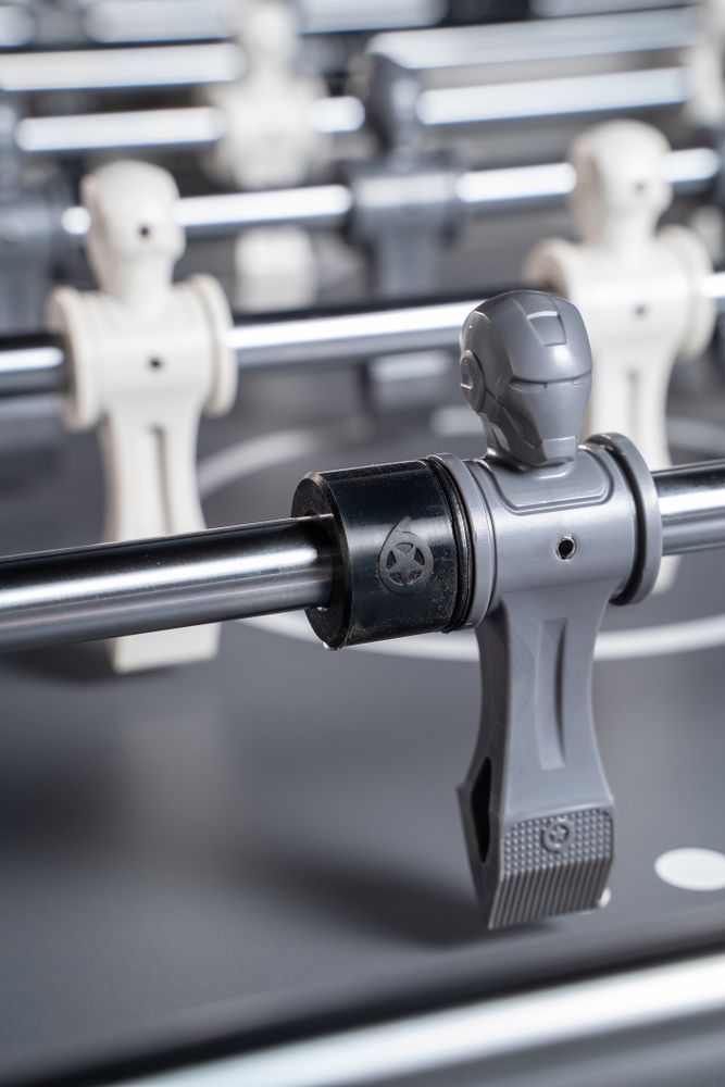 Игровой стол - футбол "Nine Star Iron Men ITSF Grey" (144х75,5х90)_D3