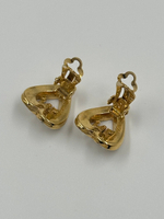 Клипсы Сердечки с кристаллами Nina Ricci