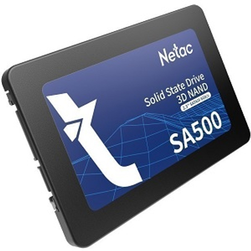 Жесткий диск SSD 2.5" 480Gb Netac SA500, 520/450MBs, 80000 IOPS, TLC 3D NAND, SATA-III (NT01SA500-480-S3X)