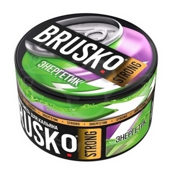 Бестабачная смесь для кальяна BRUSKO, 250 г, Энергетик, Strong