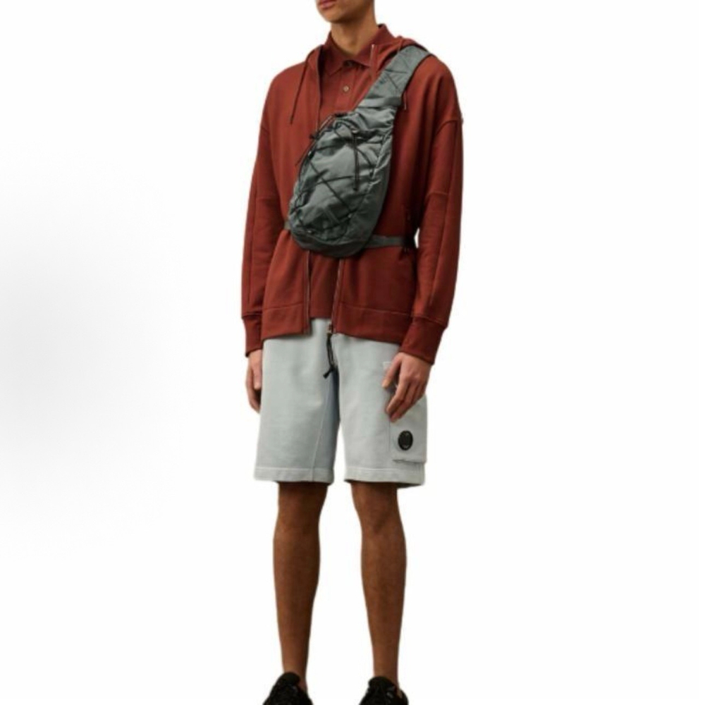 C.P. Company Goggle Zip Hoodie Red