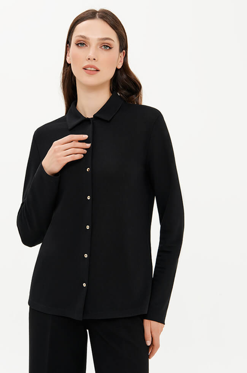 23389 Блузка женская (черный)