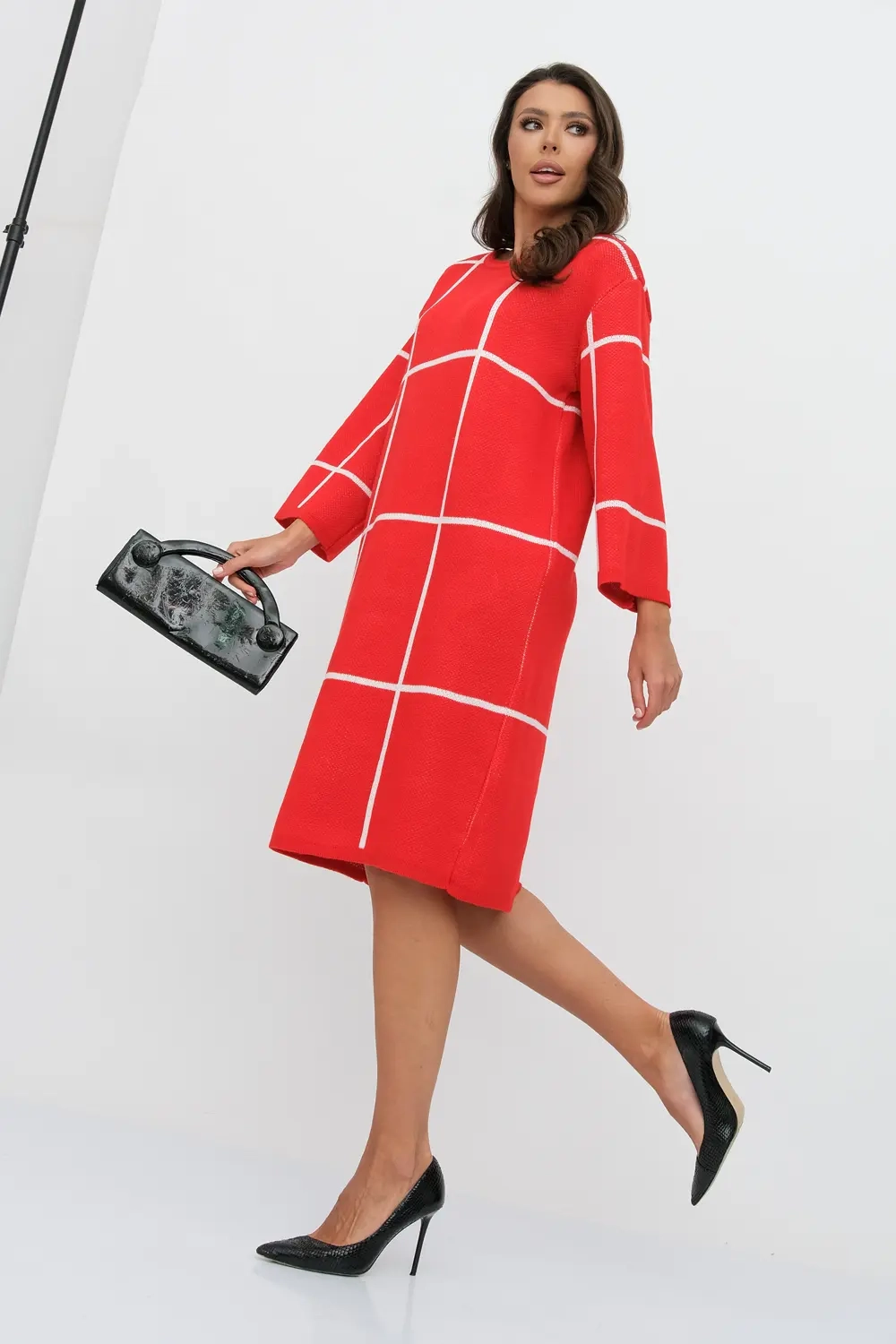 Платье 3-706/красный