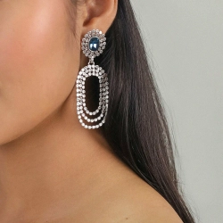 Серьги ORI TAO, Azzurra, с кристаллом, OT24.1-12-31900 (синий)