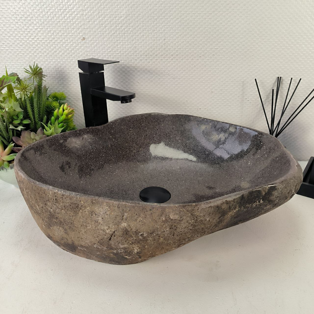 Раковина из речного камня RS-65046 54*44*15 0862