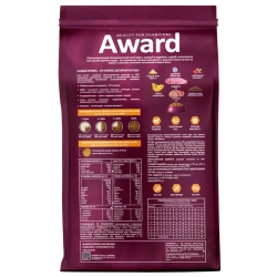 Award сухой корм для щенков крупных пород от 1 месяца, с курицей, индейкой, тыквой и шиповником - 2 кг
