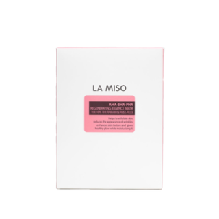 La Miso Маска ампульная обновляющая с кислотами – Regenerating essence mask, 28г*10шт