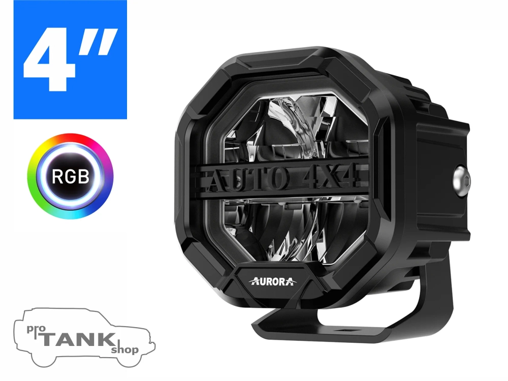 Фара AURORA АLO-W-4-R12Т3-Q-АPР 4" 40W RGB