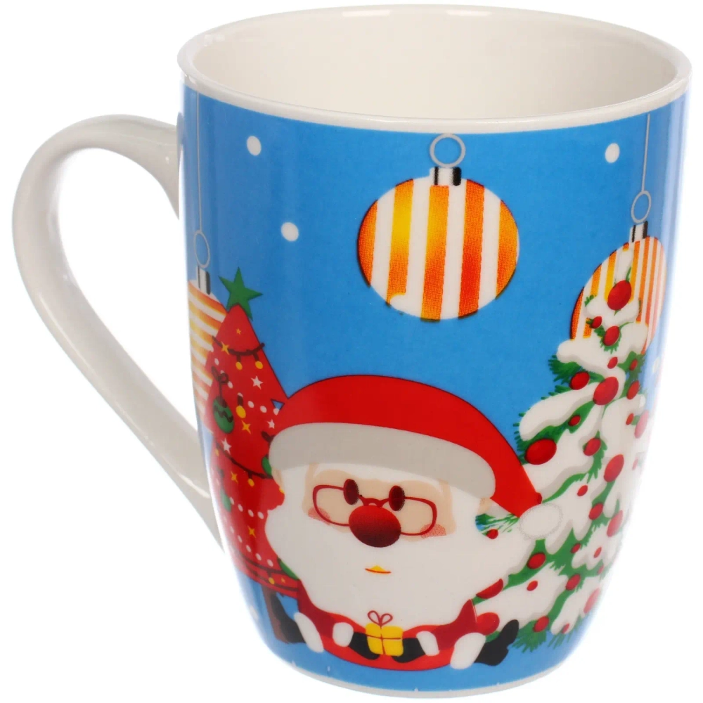 Кружка керамическая 350мл «Встреча с праздником», микс рисунков