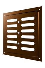 Решетка вентиляционная MER регулируемая 200х200 окраш.сталь Metallic brown ERA