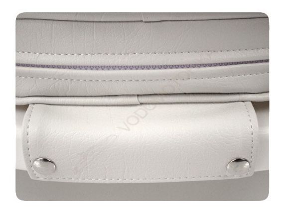 Кресло YACHTSMAN мягкое, съемные подушки, материал белый винил (1060410C)