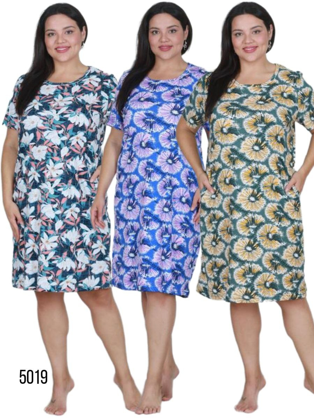 5019 Футболка женская удлиненная (54)