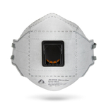 JETAPRO Полумаска Mircon Flex противоаэрозольная с клап., с уголь. слоем, трехпанель., FFP2