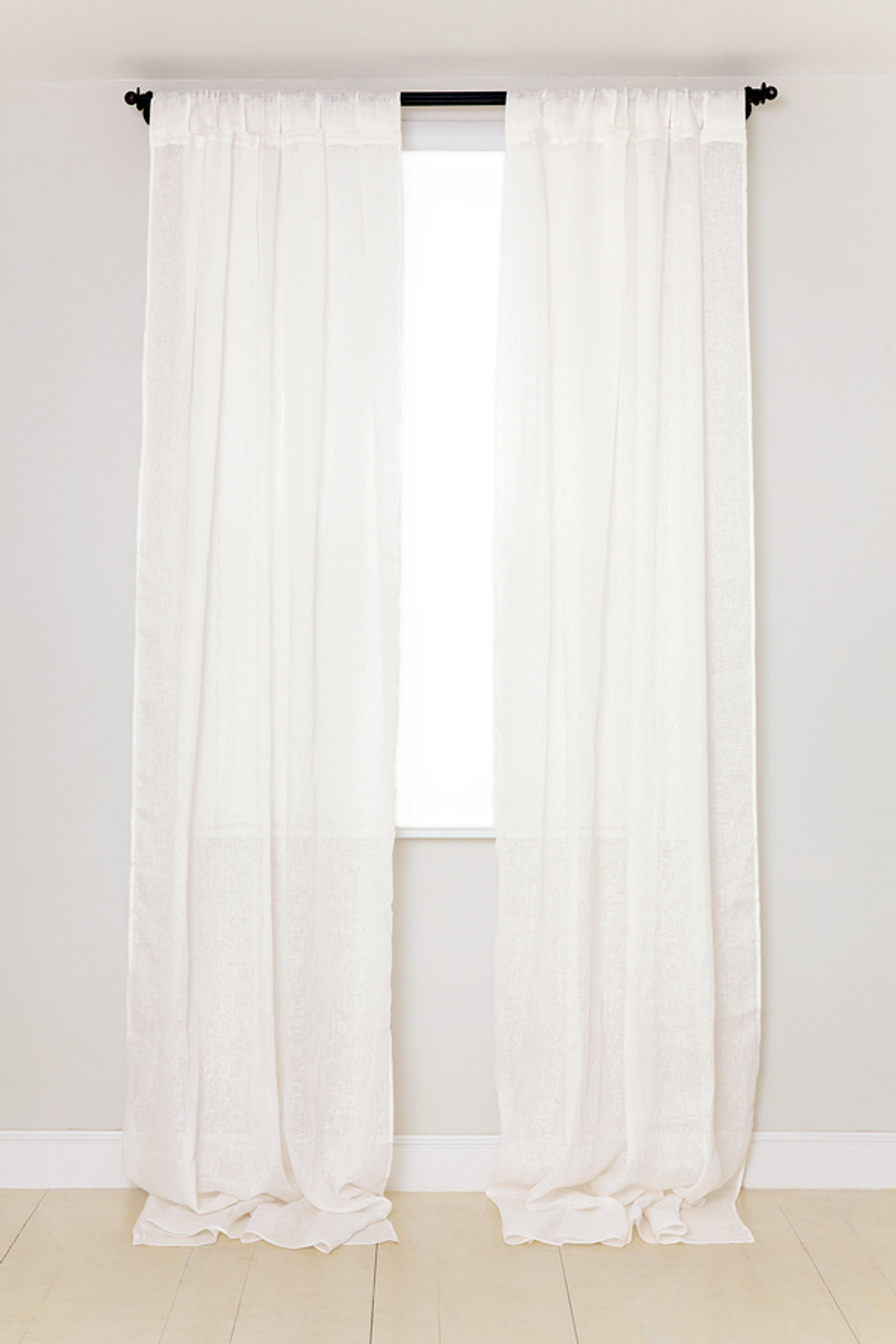 Шторы на петлях льняные 2шт Luxberry Timeless экрю Литва
