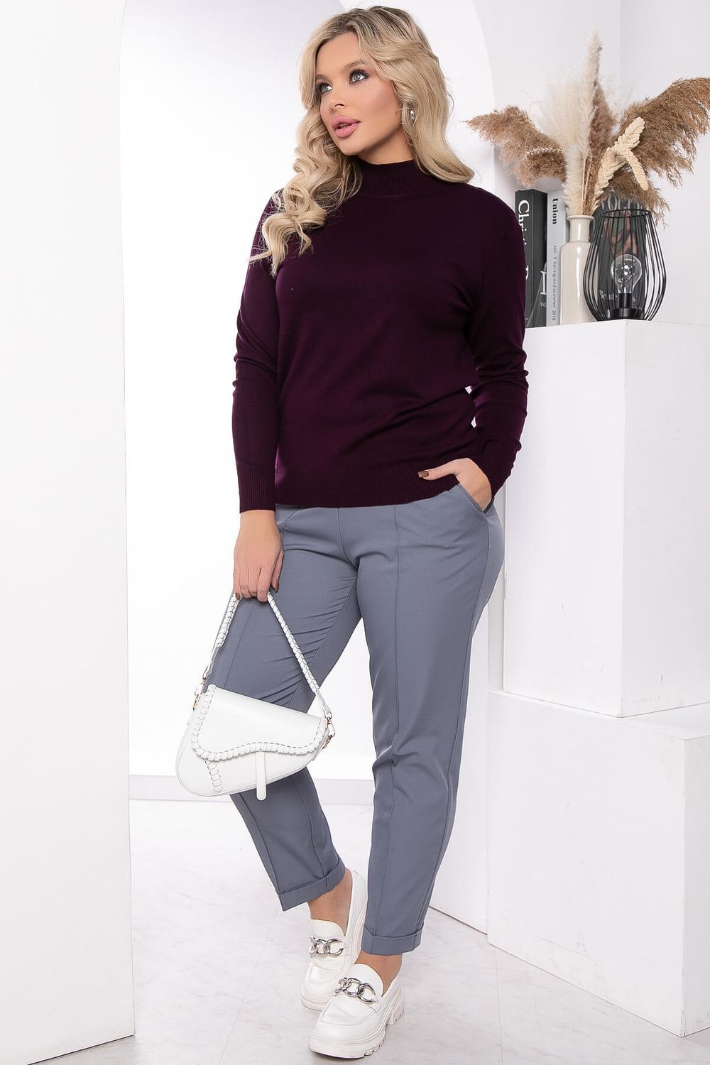 Водолазка Осенняя история (слива) Б14550-20М LT Collection