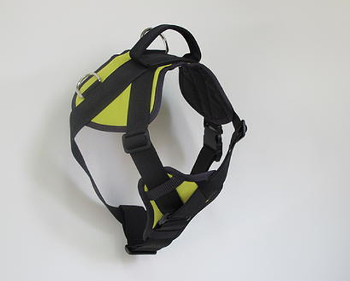 Шлейка спортивно профессиональная классика с металлической фурнитурой цвет жёлтый