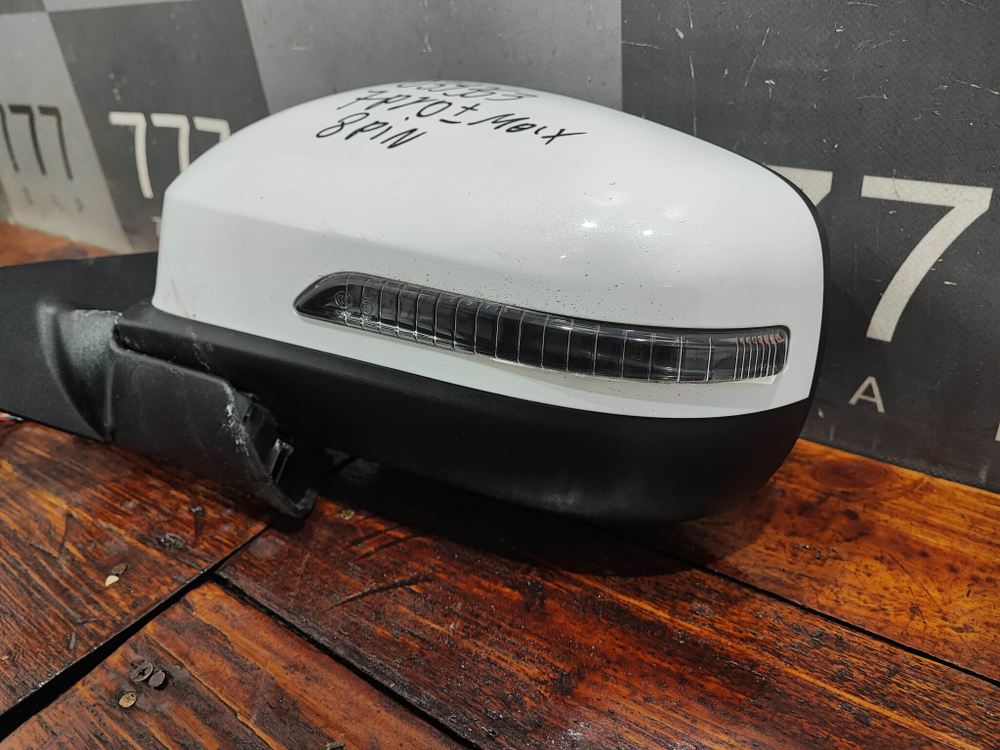 Зеркало левое 8 pin (контактов) Chery Tiggo 7 Pro 20-24 Б/У Оригинал 601000214AA