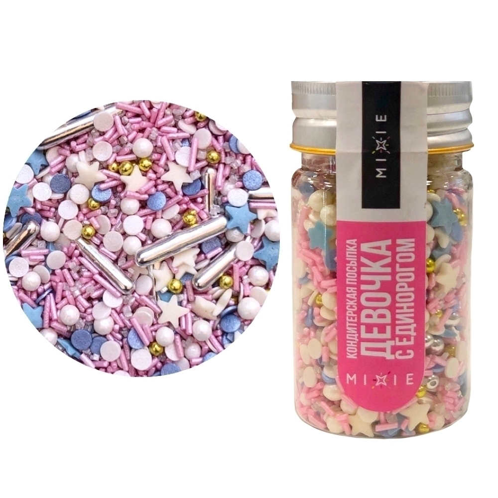 Посыпка MIXIE "Девочка с единорогом", 50г