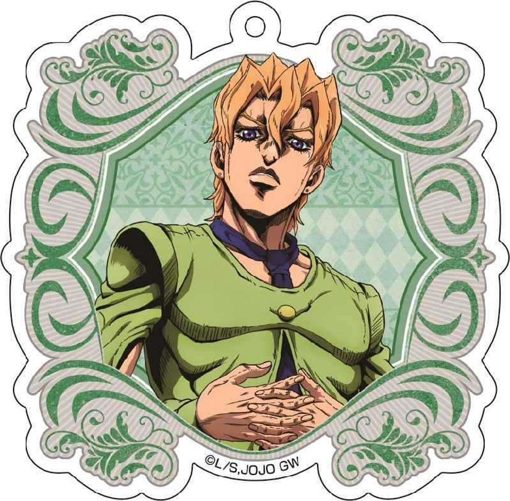 Акриловый брелок "ДжоДжо / JoJo - Золотой ветер"