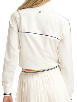 Женская теннисная куртка Wilson Davenport Popover Half Zip - sandrift