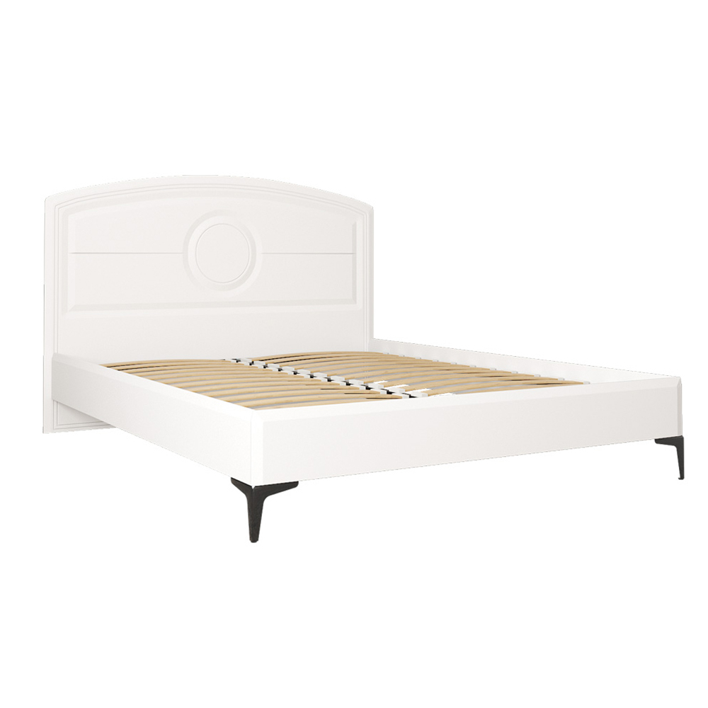 Кровать с ортопедическим основанием Валенсия 11.36.01, Белый шагрень