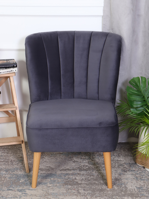 Кресло "Donatello" антивандальный велюр графит/натурал